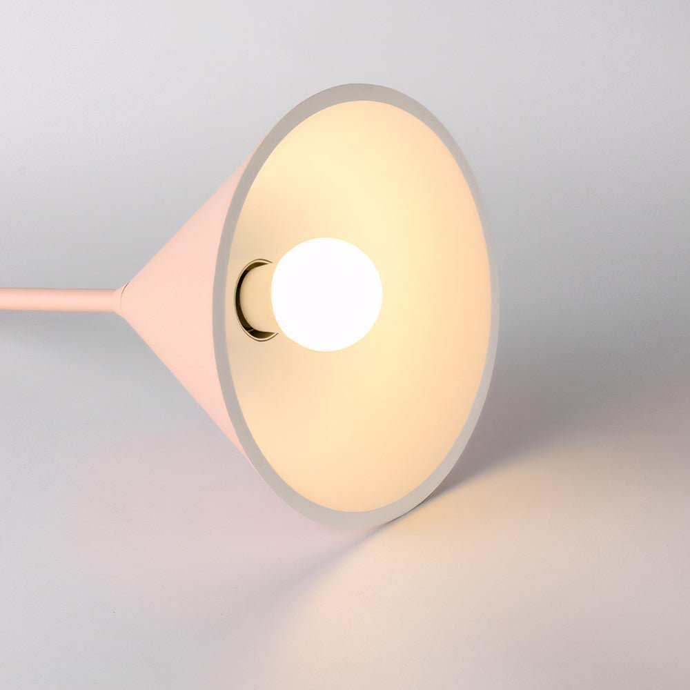 Modern Pink Resin Figura Arc Pendant Lamp for Bedroom or Living Room