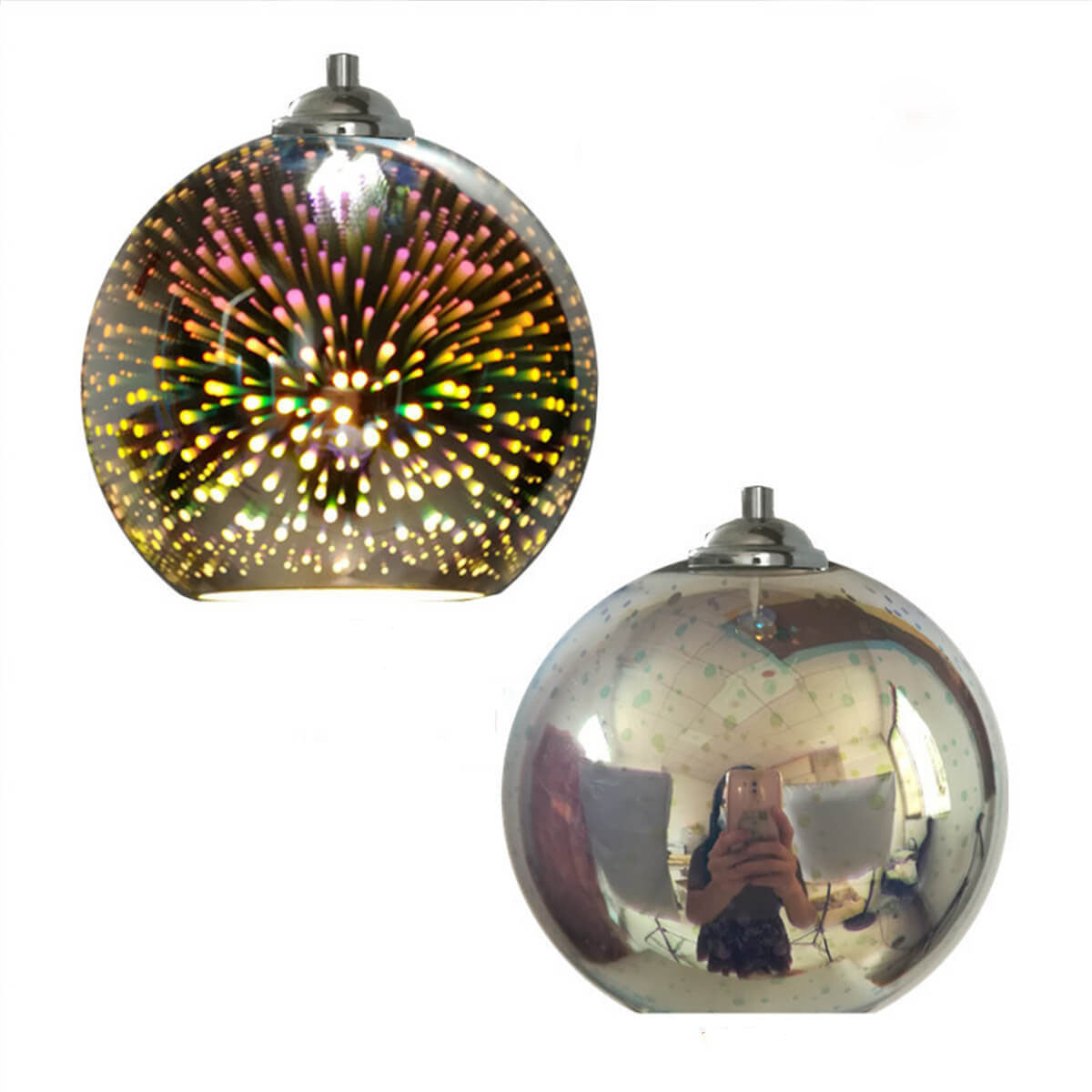 Vibrant 3D Glass Fireworks Pendant Light Fixture for Modern Interiors