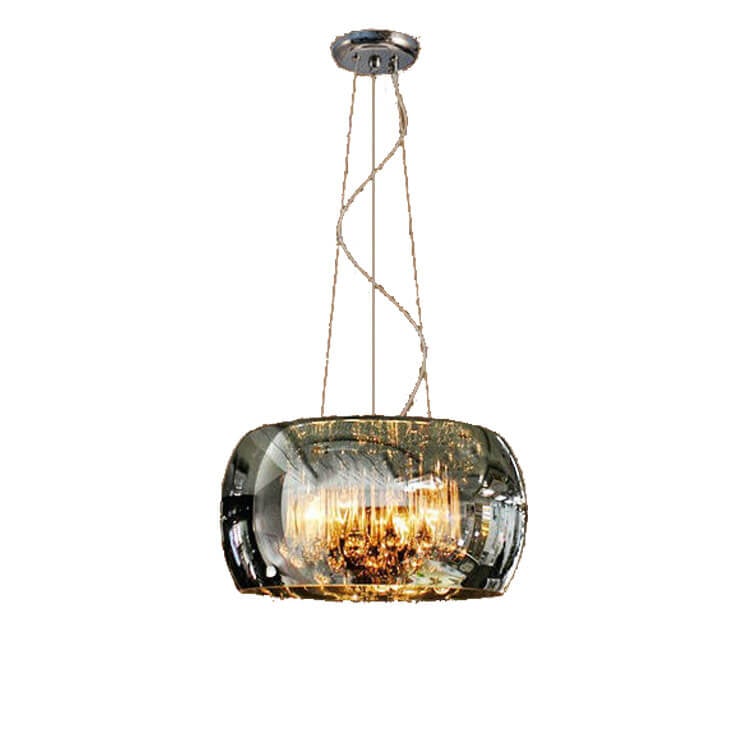 Modern Clear Glass Crystal Pendant Chandelier for Dining Room & Living Room