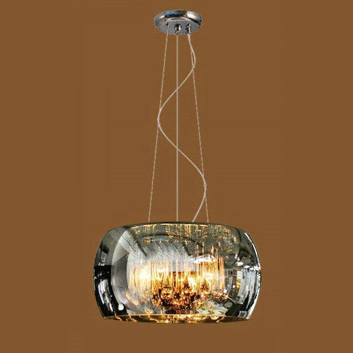 Modern Clear Glass Crystal Pendant Chandelier for Dining Room & Living Room