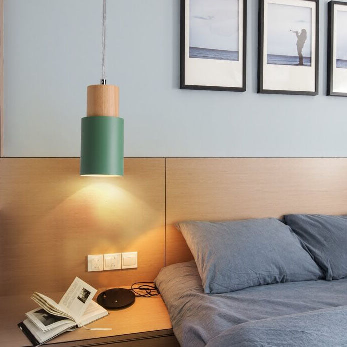 Sleek Nordic Cylinder Aluminum LED Pendant Light for Kitchen & Dining