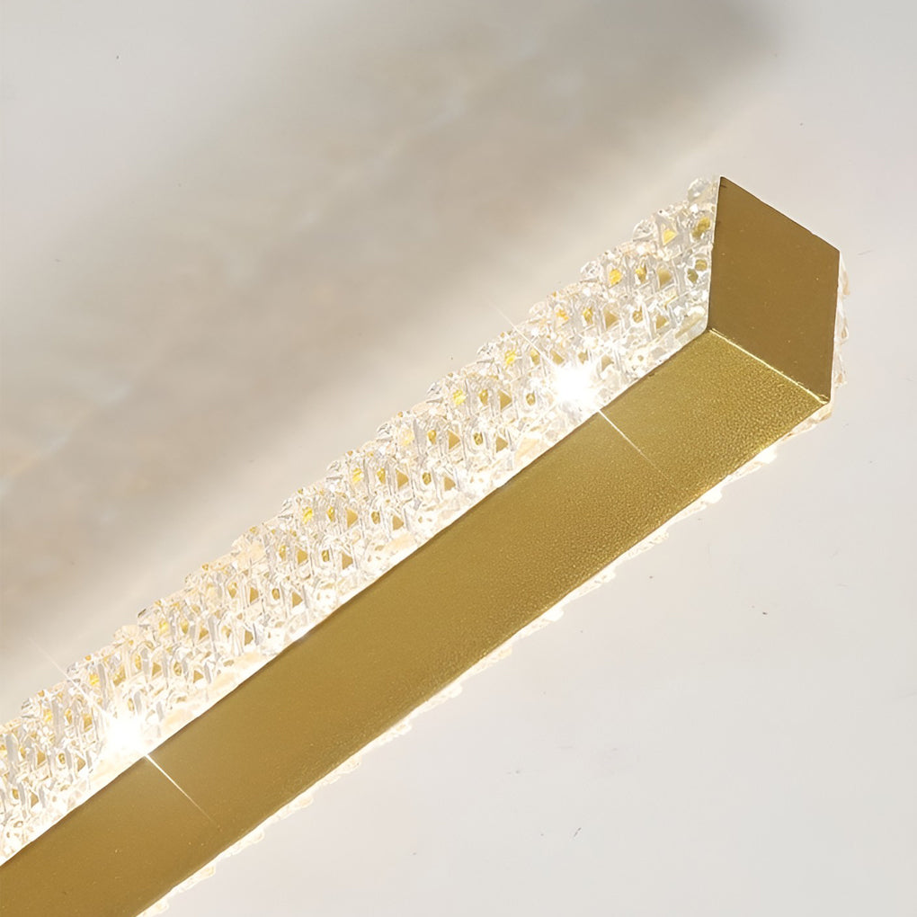 Modern Clear Acrylic Linear LED Wall Sconce for Entryway or Hallway