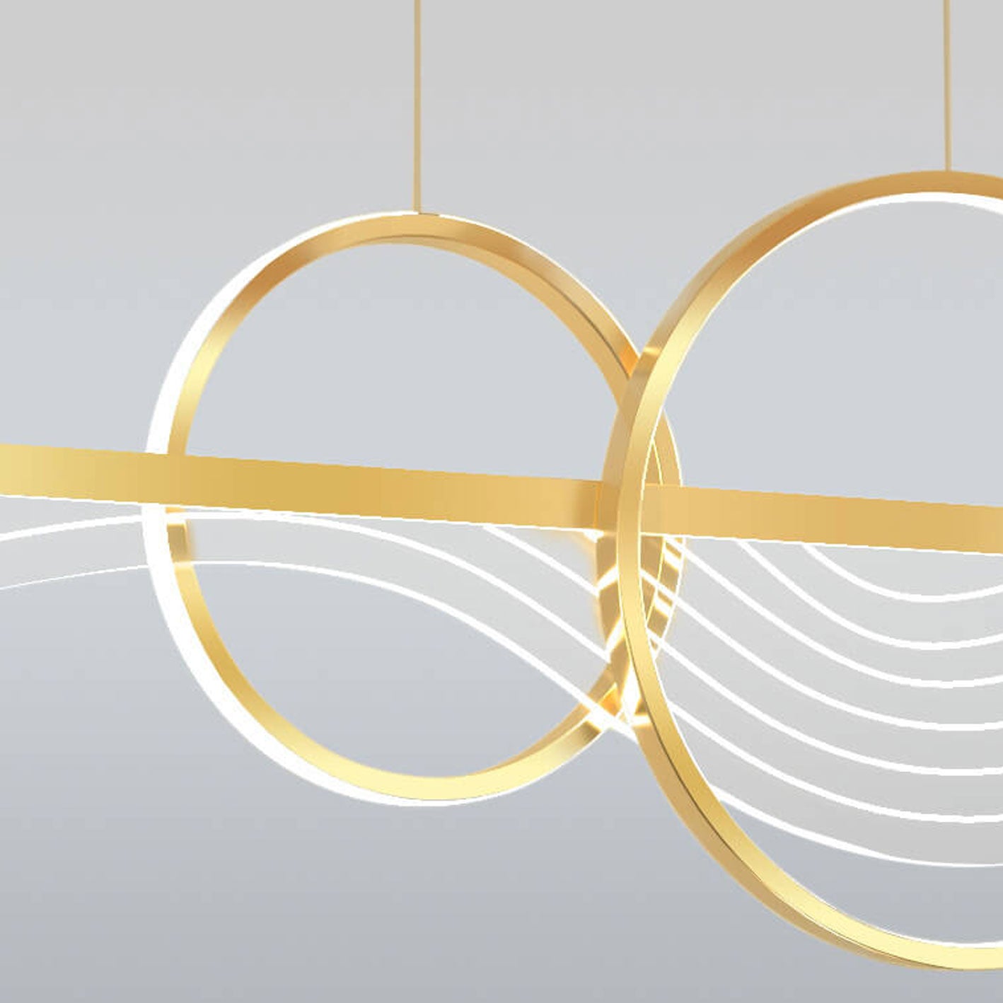 Luxury Nordic Style LED Chandelier Pendant Light for Kitchen Island