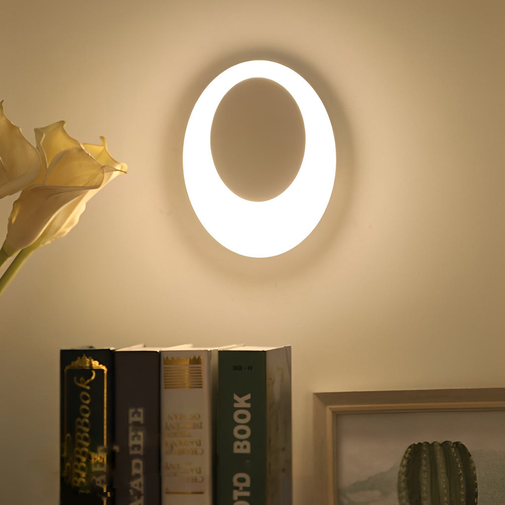 Modern Oval Waterproof LED Wall Sconce Light for Indoor Outdoor Decor