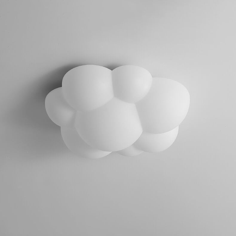 Modern White Minimalist Cat Claw LED Flush Mount Light for Kids Room