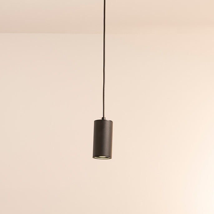 Modern Black Iron Mini Pendant Light Fixture for Minimalist Living Room