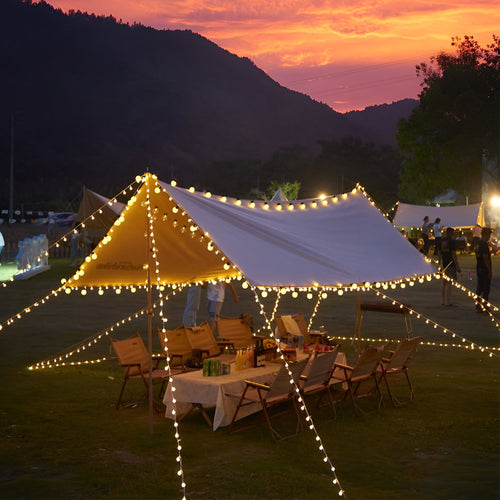 Colorful Waterproof LED Solar String Lights for Outdoor Camping Decor