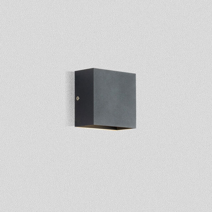 Sleek White Aluminum Square LED Wall Sconce for Contemporary Spaces