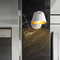 Matte Metal Nordic Hat-Style Wall Sconce Lighting for Modern Home Decor