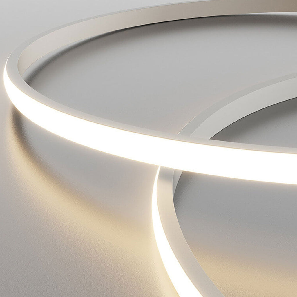 Nordic Style Round Aluminum LED Flush Mount Ceiling Light for Bedroom