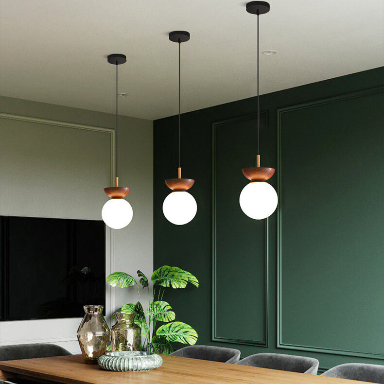 Contemporary Glass Iron Orb Semi-Flush Mount Light for Living Room