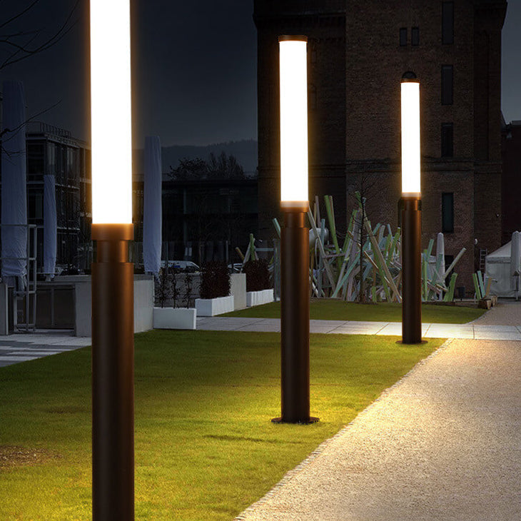 Contemporary Acrylic Waterproof LED Lawn Floor Lamp for Outdoor Use