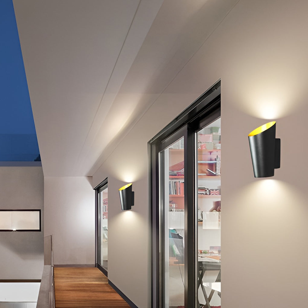 Cylindrical White Waterproof 10W LED Wall Lamp for Modern Interiors