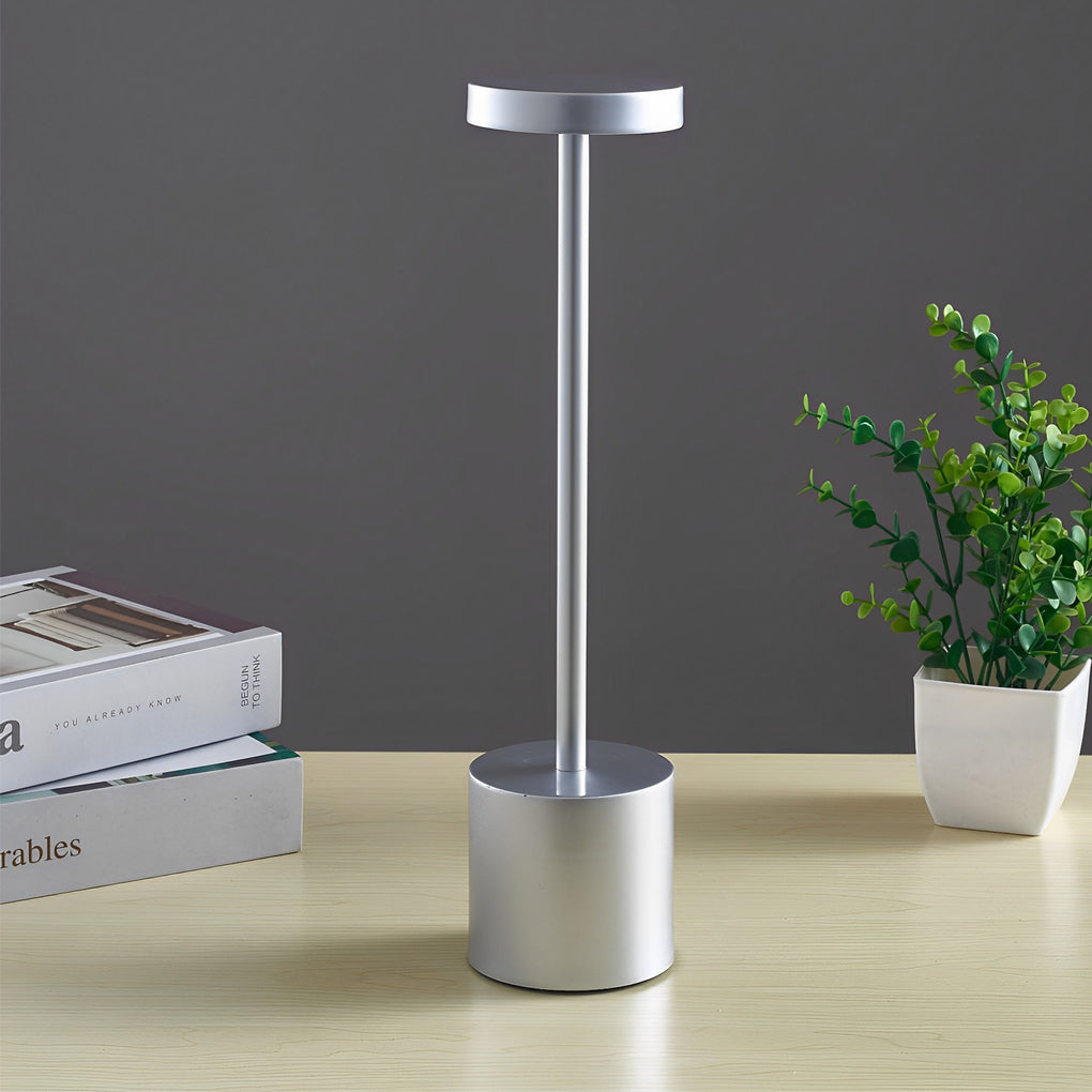 Modern Rechargeable LED Rod Table Lamp for Living Room Bedroom Decor