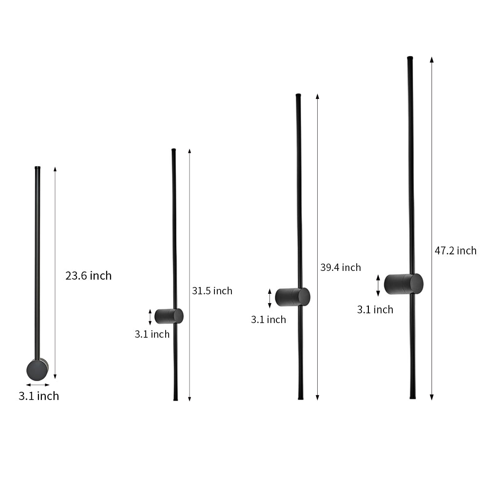 RGB Color-Changing LED Linear Wall Sconces for Modern Living Spaces
