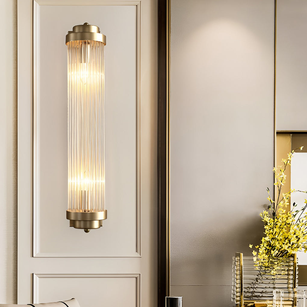 Nordic Style Warm Light Crystal Wall Sconce Lamp for Bedroom Decor