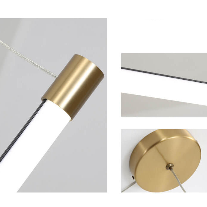 Minimalist Aluminum LED Wall Sconce Lamp in Thin Tube Design for Living Room