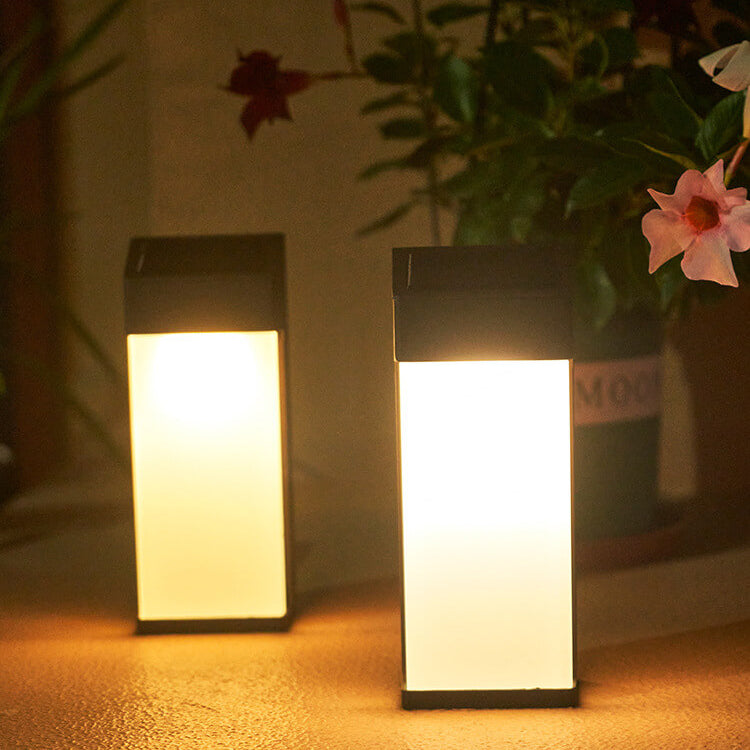 Modern Frosted Glass Solar LED Wall Sconce Light for Outdoor Spaces