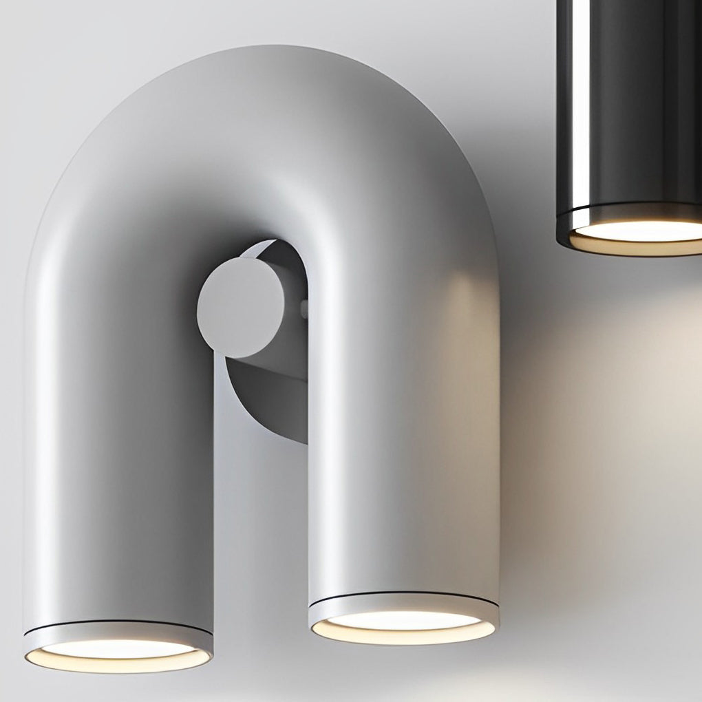 Modern Rotatable U-Shaped LED Wall Sconce Lamp for Nordic Living Room