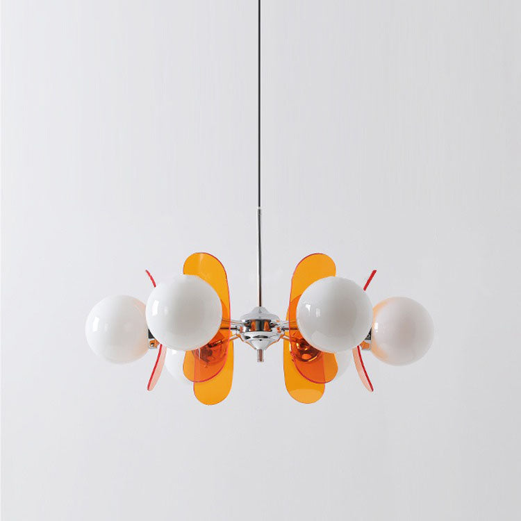 Mid-Century Modern Acrylic Magic Bean Chandelier for Living Room 3/8 Lights