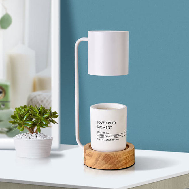 Japanese Minimalist Wood Table Lamp with Dimming Feature for Modern Decor