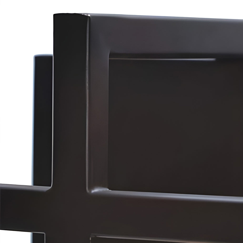 Rustic Metal Rectangular Wall Sconce for Industrial-Style Decor