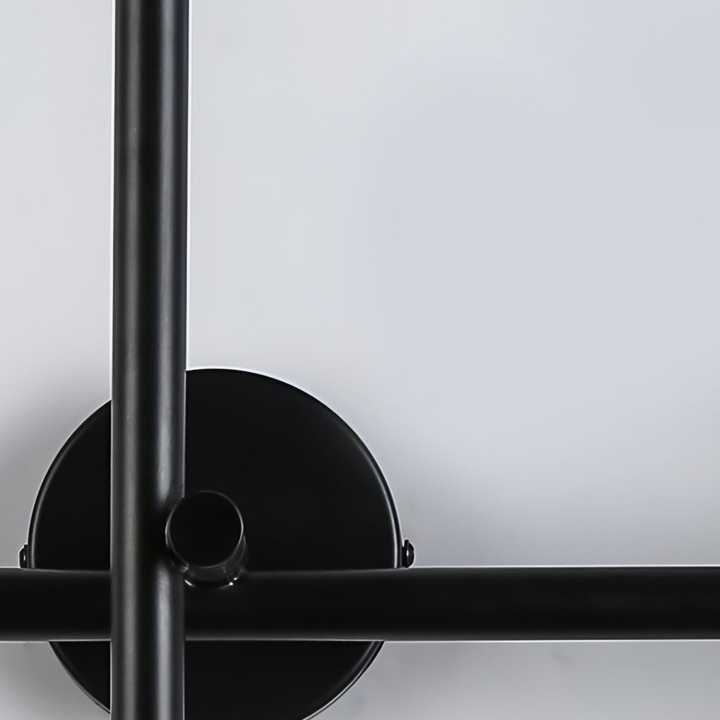 Modern Black Cross LED Wall Sconce Light for Contemporary Home Decor