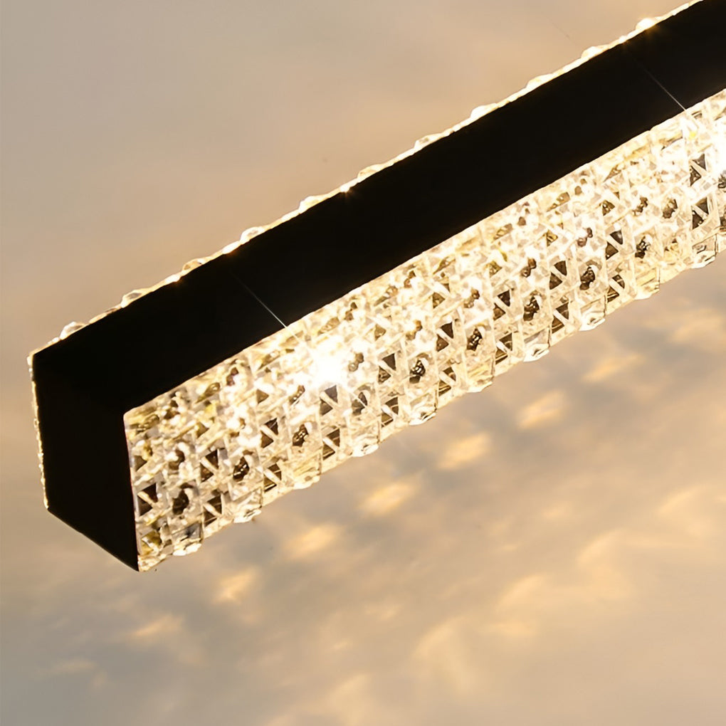 Modern Clear Acrylic Linear LED Wall Sconce for Entryway or Hallway