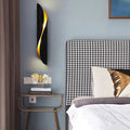 Nordic Industrial Style Arc Wall Lamp in Rusty Metal for Bedroom Accent