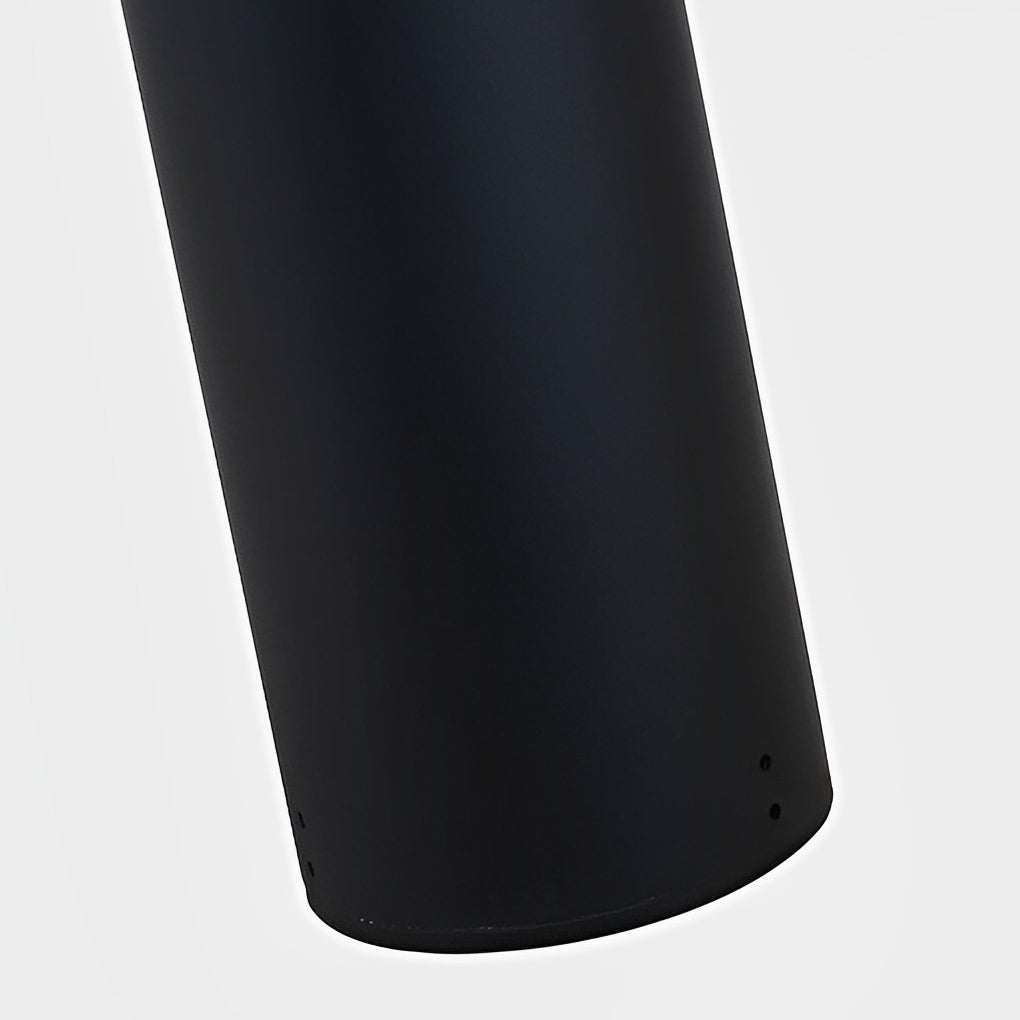 Sleek Black Waterproof LED Garden Bollard Light for Outdoor Spaces