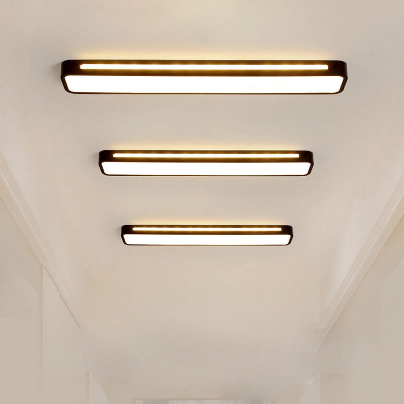 Nordic Minimalist White LED Flush Mount Ceiling Light for Modern Spaces