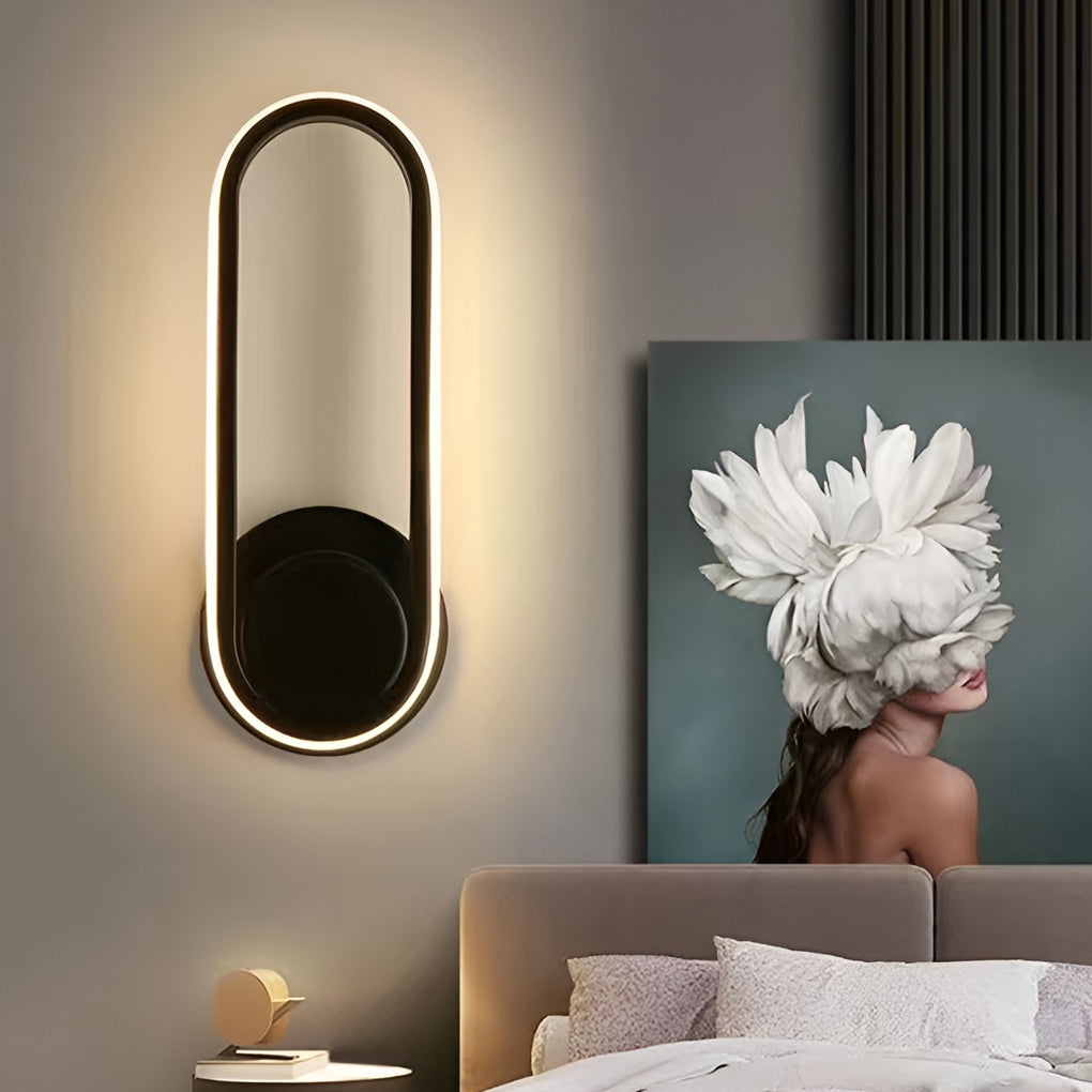 Nordic Style LED Wall Sconce Light - 330° Rotatable Rectangular Design