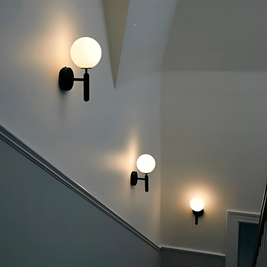Nordic Glass Ball 5W LED Wall Sconce Light for Living Room & Bedroom