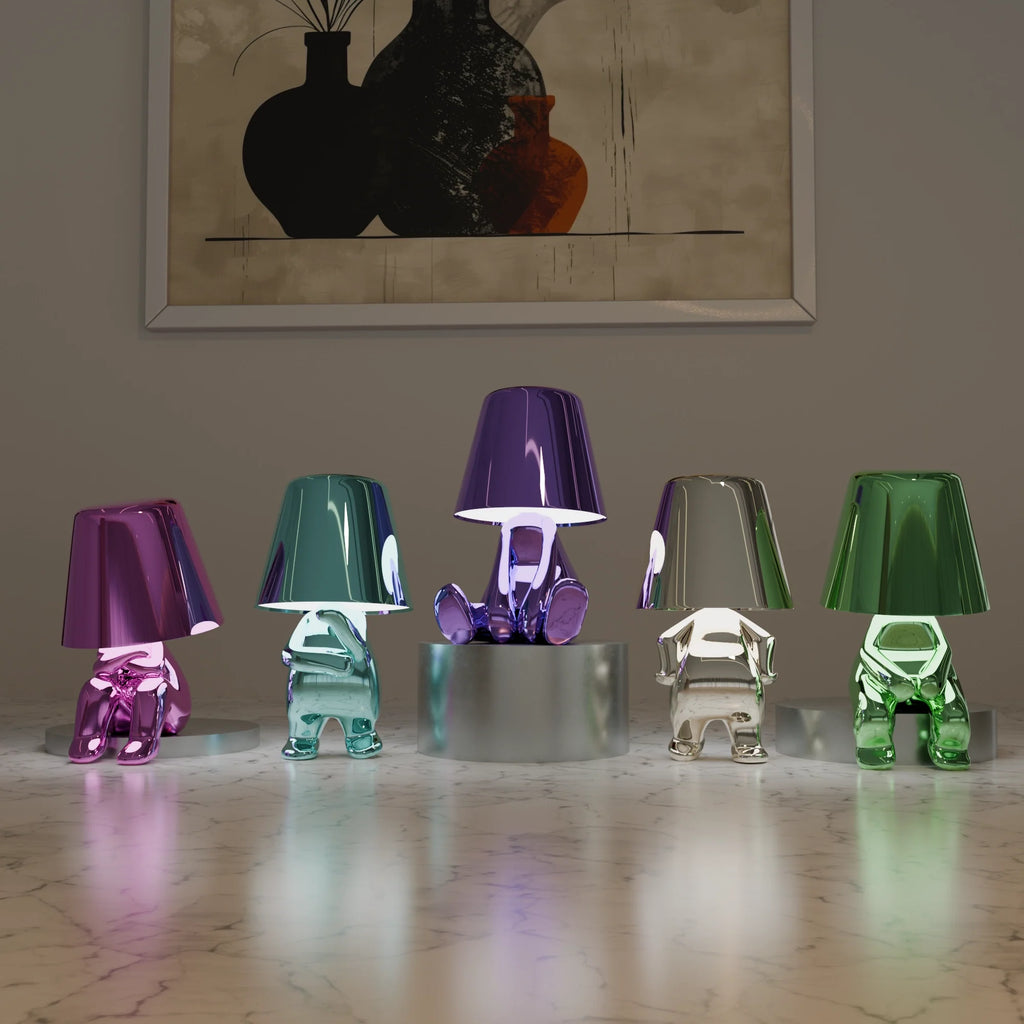 Vibrant Multicolor Table Lamps - Modern Ceramic Lighting for Living Room