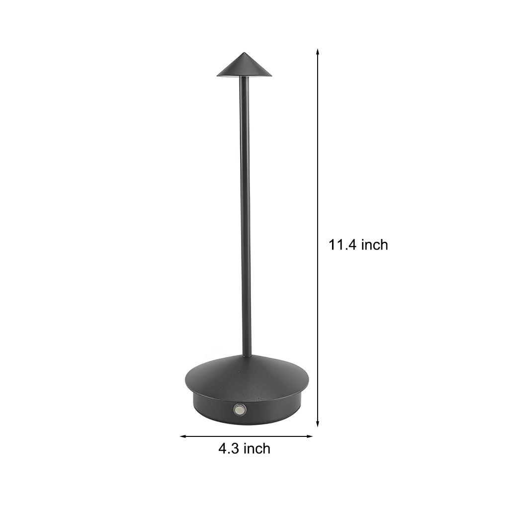Dimmable Mini Triangle LED Table Lamp in Sleek White for Modern Décor