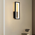 Sleek Rectangular White LED Wall Sconce Fixture for Modern Living Spaces