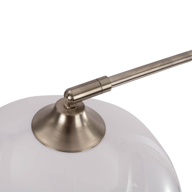 Contemporary Acrylic Globe Shade Fishing Rod Floor Lamp for Living Room