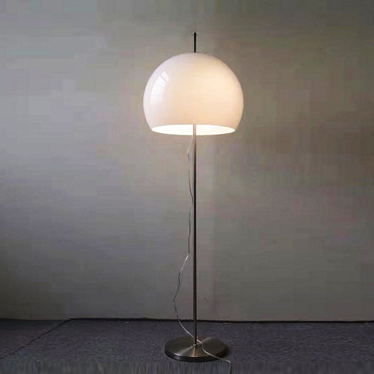 Vintage-Inspired Glass Mushroom Floor Lamp with 2 Lights for Living Room