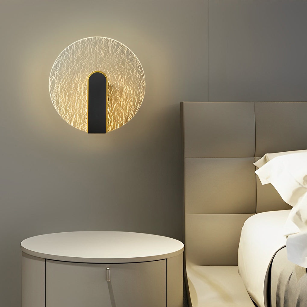 Sleek White Round Square LED Wall Lamp for Bedroom & Living Room Decor