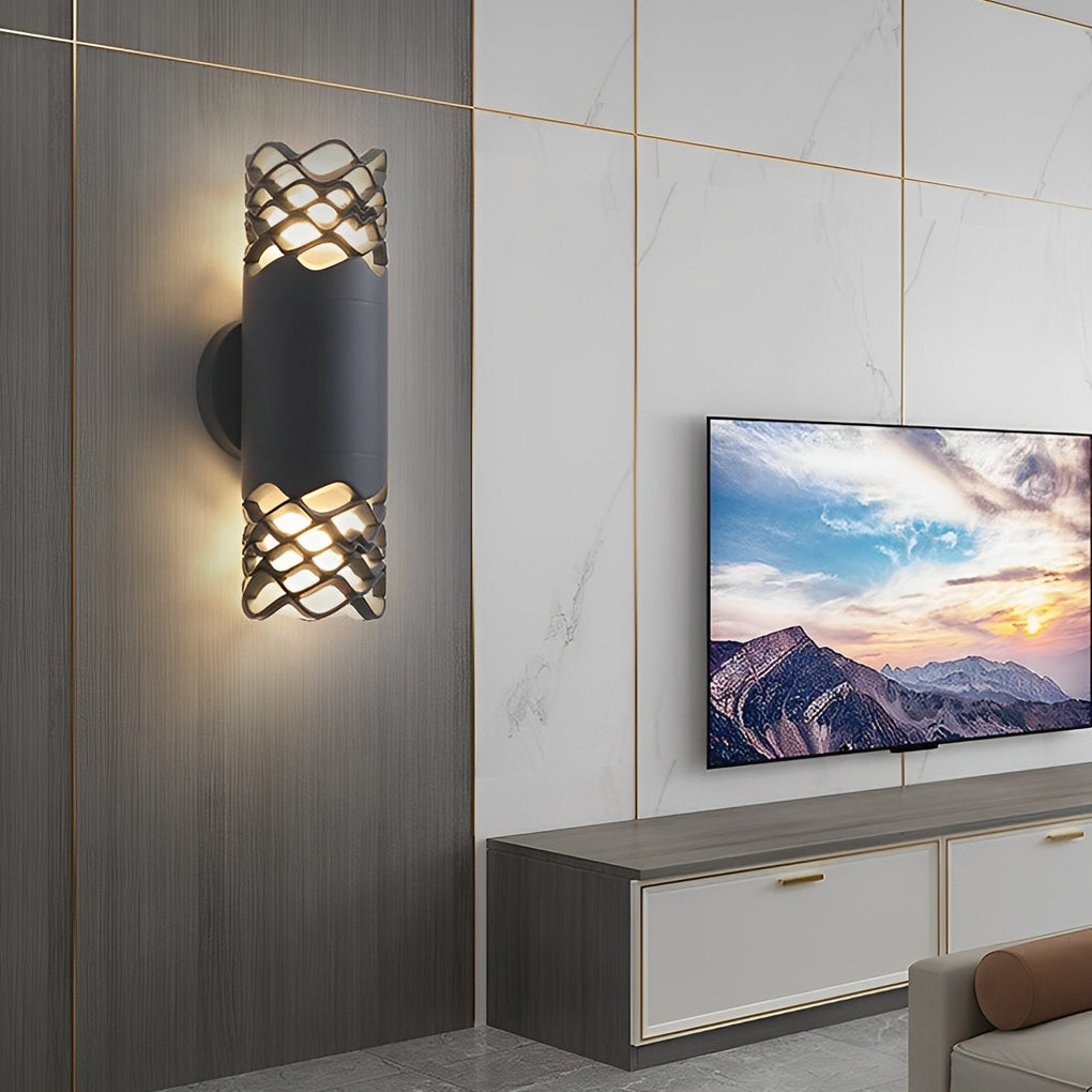 Modern Waterproof LED Wall Lamp with Creative Up and Down Lighting