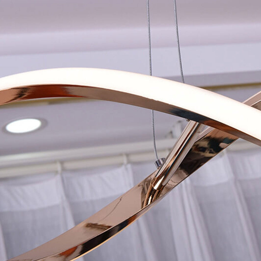 Sleek Modern Minimalist LED Chandelier Pendant Light for Kitchen Island