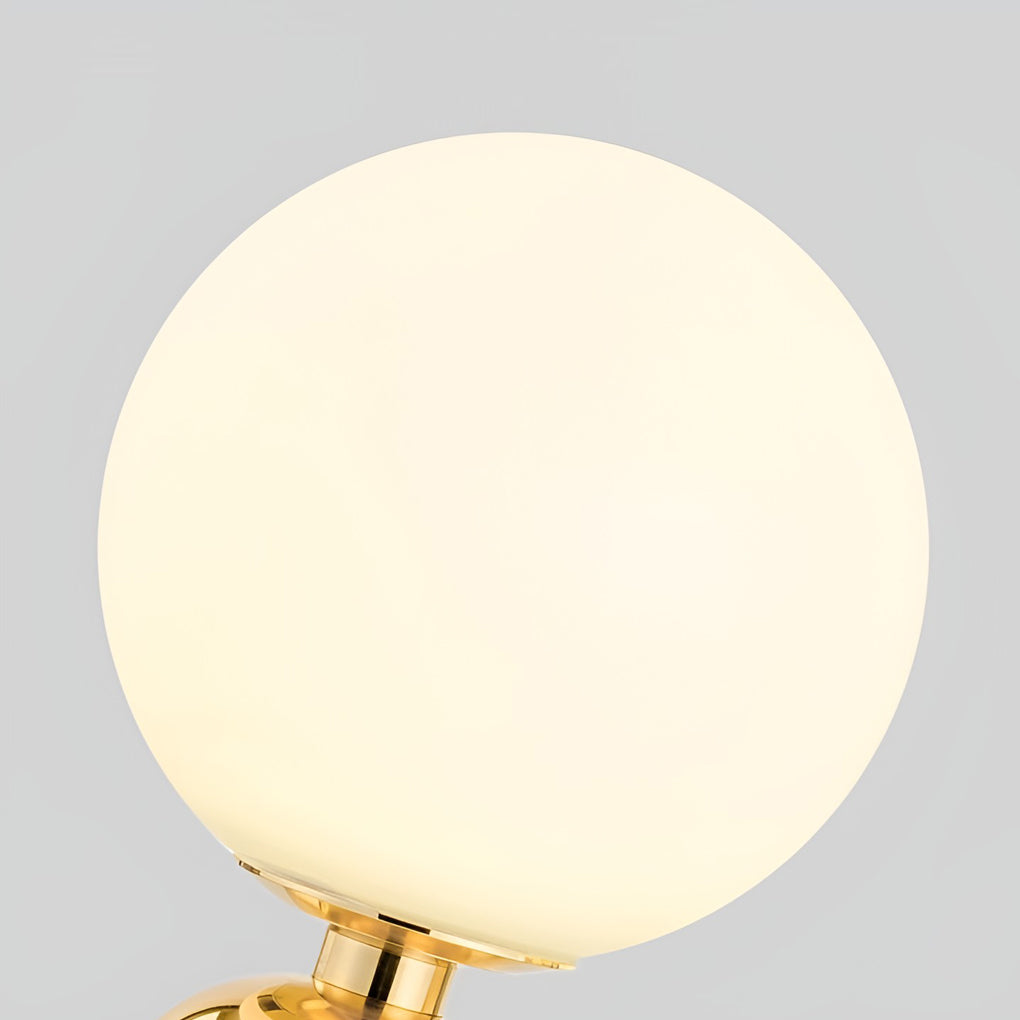 Contemporary Clear Glass LED Accent Ball Table Lamp for Living Room