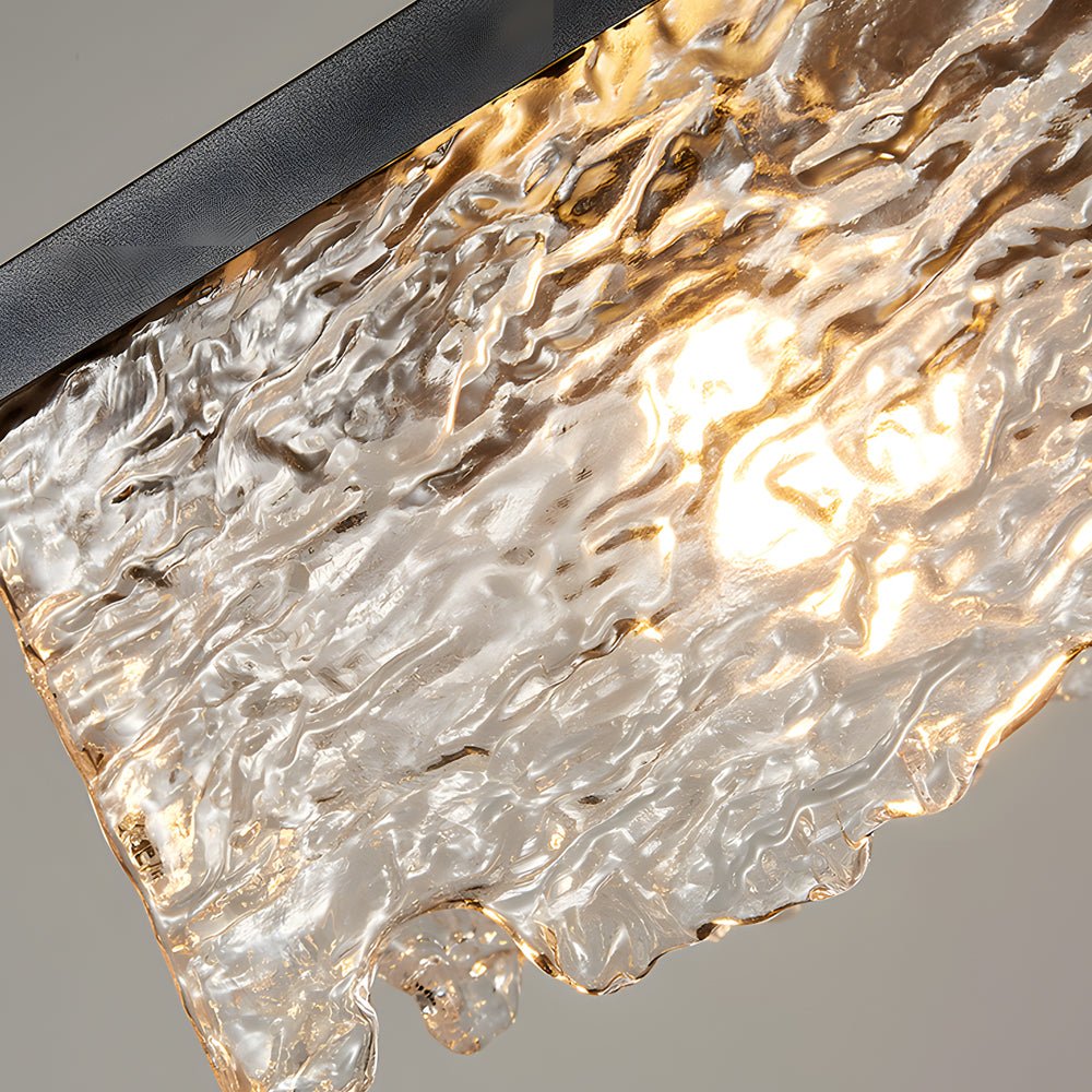 Elegant 1/2-Light Glass Chandelier with 3-Step Dimming for Dining Room