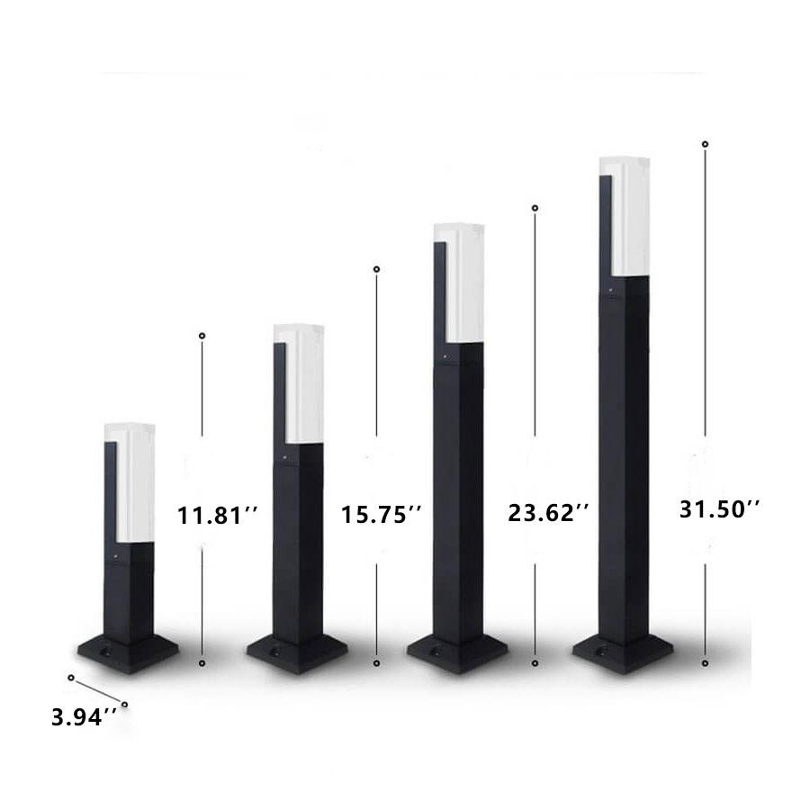 Stylish Acrylic LED Outdoor Waterproof Garden Light Column in White
