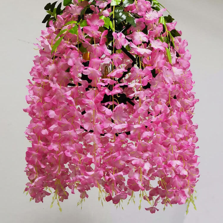 Vibrant Colorful Silk Flower Chandeliers for Modern Living Room & Bedroom