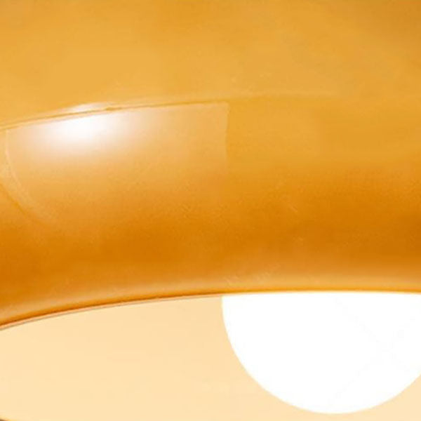 Chic Retro Round Copper Pendant Light in Solid Color for Dining Room
