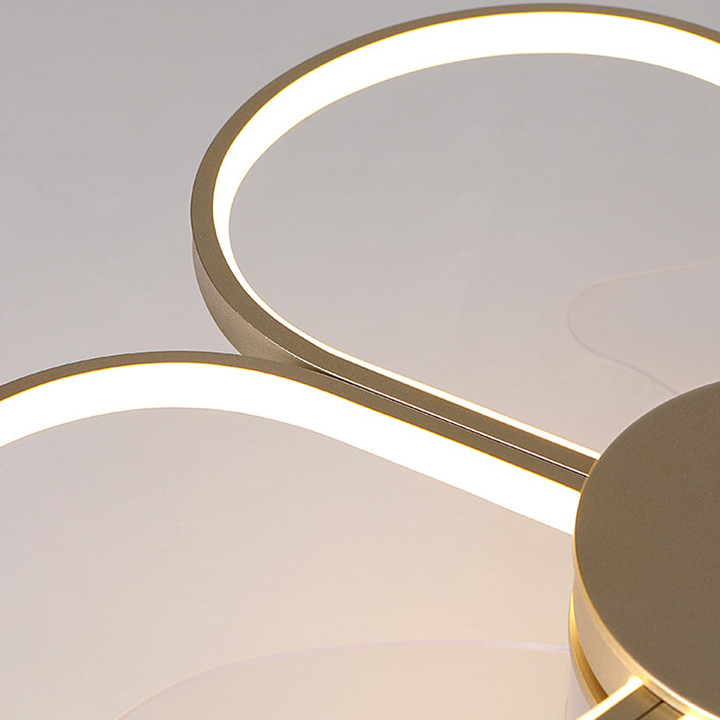 Modern White Bladeless LED Ceiling Fan with Dimmable Light for Living Room