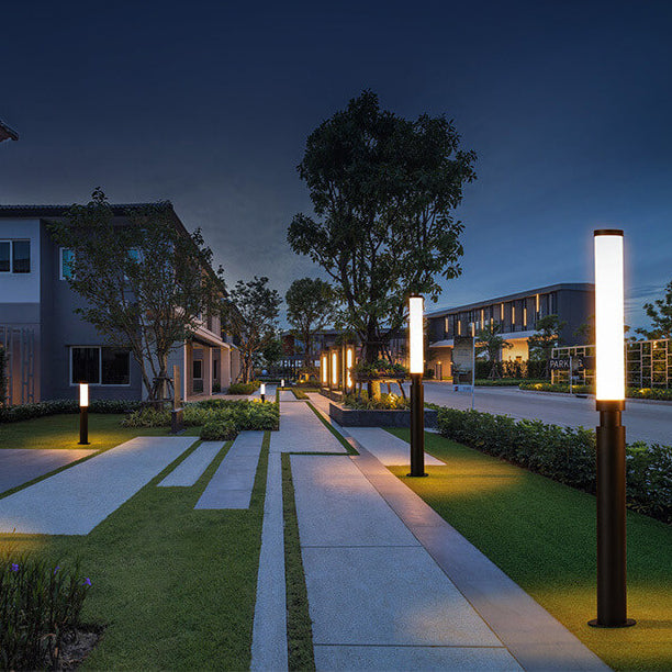Contemporary Acrylic Waterproof LED Lawn Floor Lamp for Outdoor Use