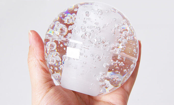 Modern Crystal Orb LED Chandelier Pendant for Luxurious Staircase Decor