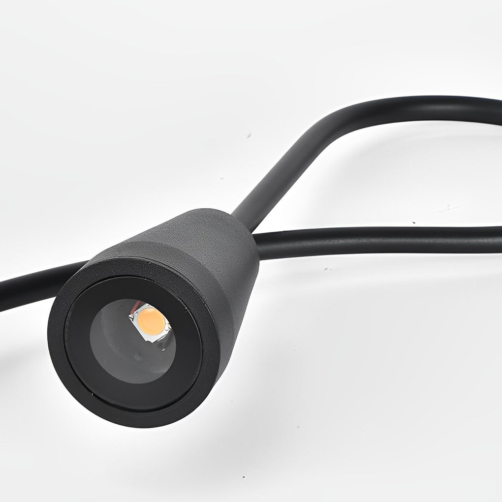 Modern Waterproof LED Arched Gooseneck Pathway Lights for Outdoor Use